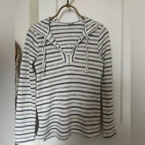 Faherty Women’s Hooded Striped Pullover